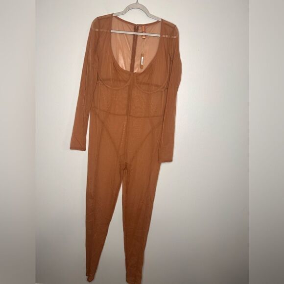 SKIMS Festival Sheer Mesh Jumpsuit NWT - Picture 1 of 3